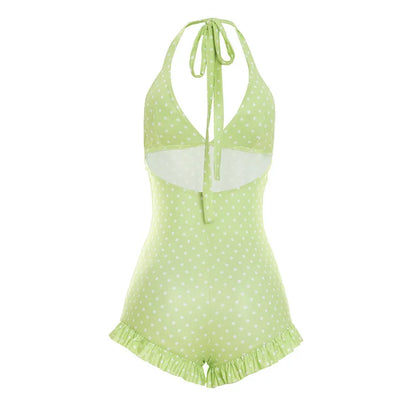 Polka Dot Ruffles Romper