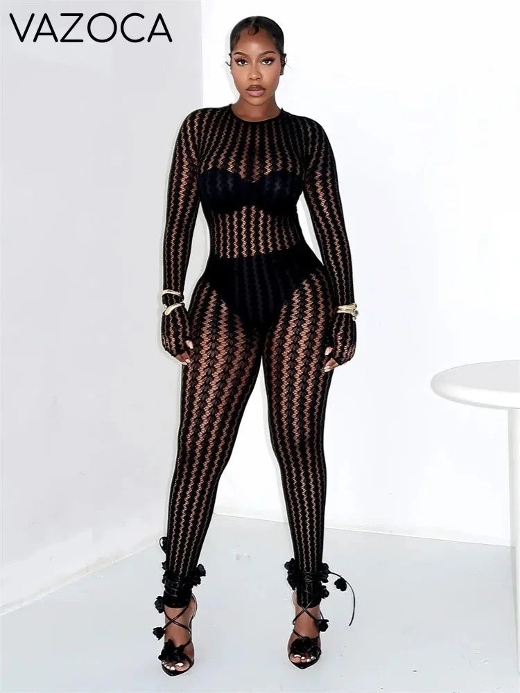 Hottie Mesh Jumpsuit