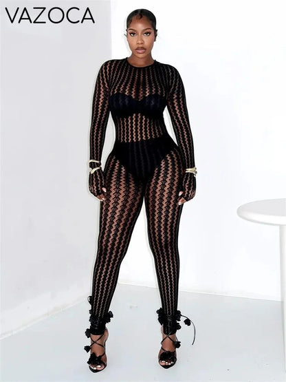 Hottie Mesh Jumpsuit