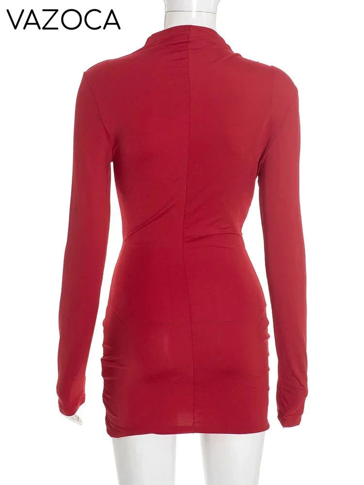 Anila Ruched Mini Dress