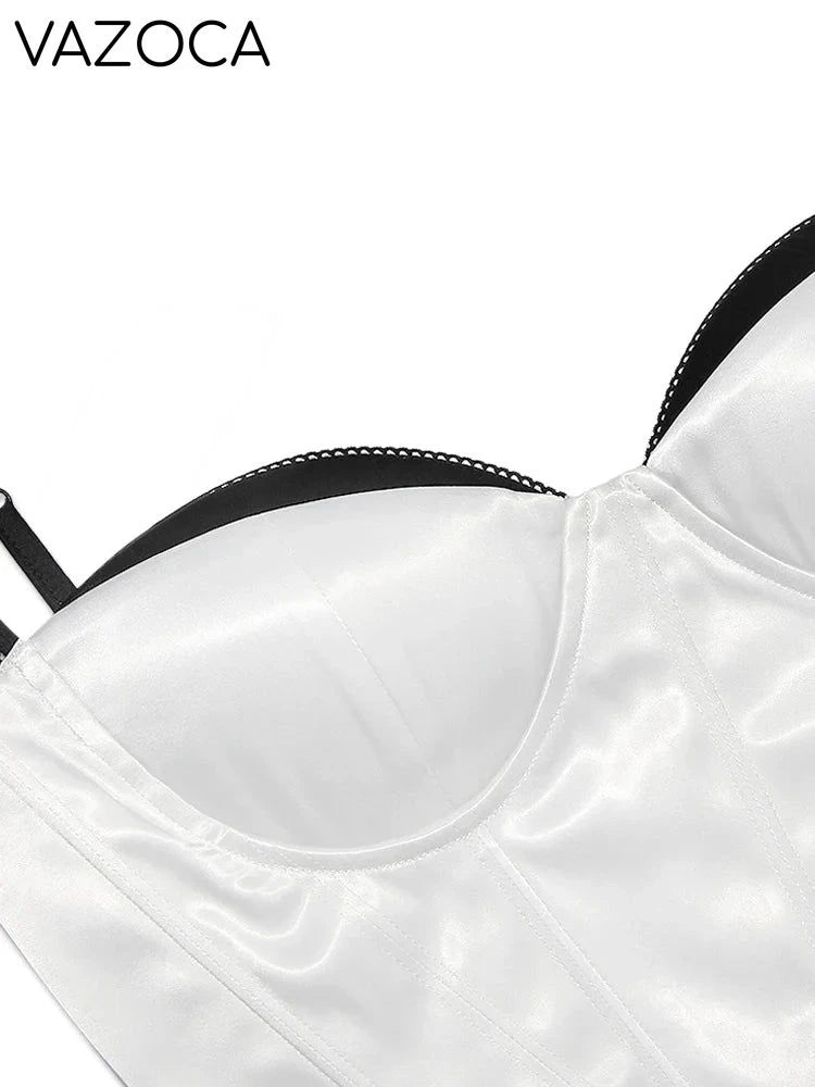 Satin Bustier Corset Top