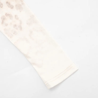 Gradient Leopard Hooded Flared Pants Set