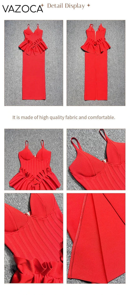 Huda Peplum Bandage Dress