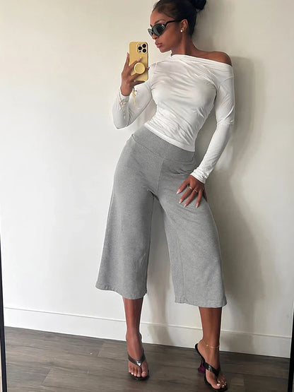 Anita Crop Pants Set