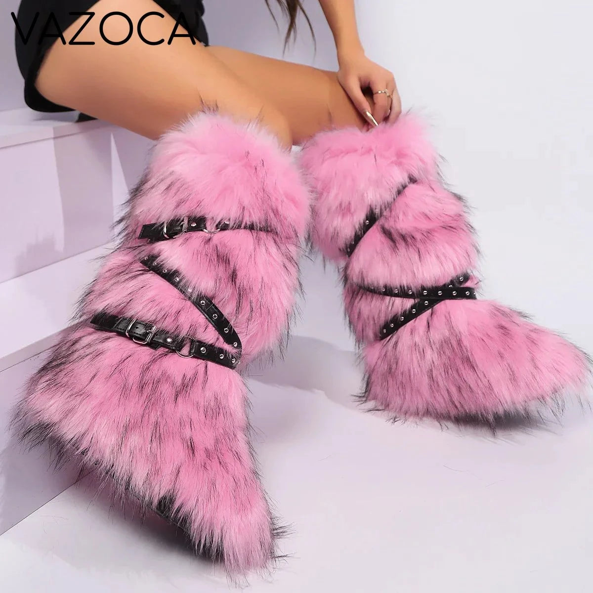 Plush Furry Boots