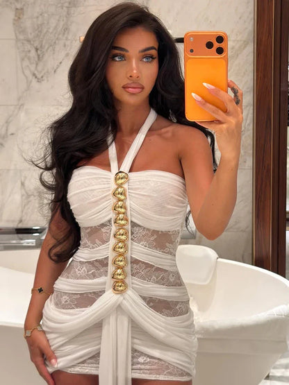 Aylee Mesh Mini Dress