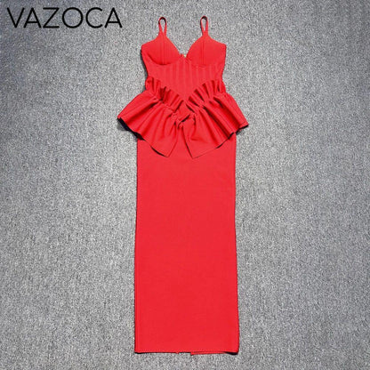 Huda Peplum Bandage Dress