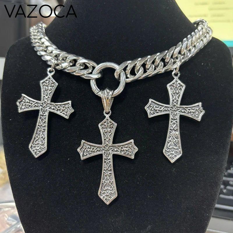 Cross Pendant Choker II