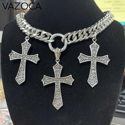 Cross Pendant Choker II