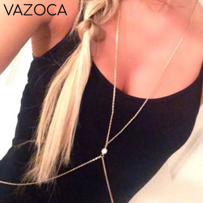 Pearl Boho Bikini Waist Chain Body Jewelry