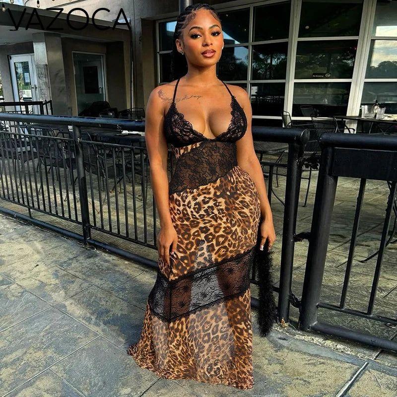 Wild Lace Illusion Dress