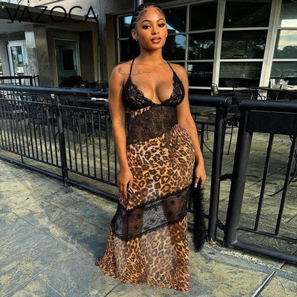 Wild Lace Illusion Dress