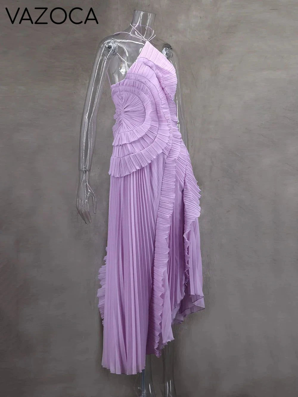 Kelsi Chiffon Ruffle Maxi Dress