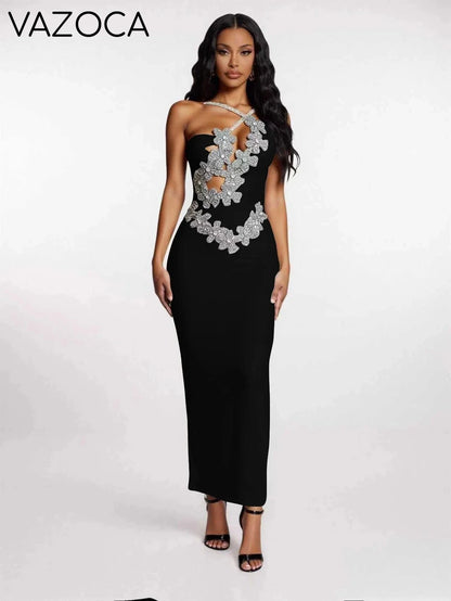 Anita Bodycon Bandage Maxi Dress
