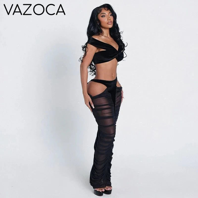 Velvet Mesh Cutout Set