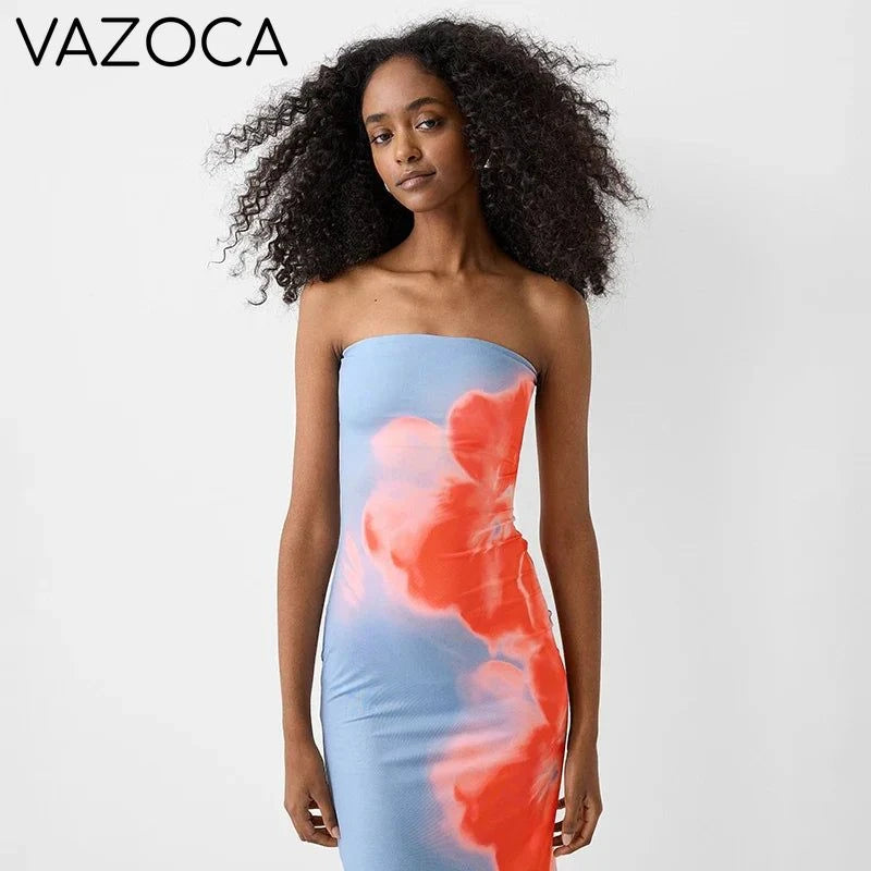 Strapless Flower Sundress
