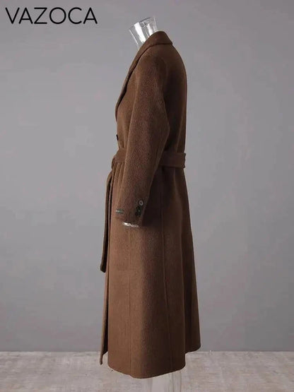 Brown Belted Trench Coat