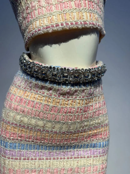 Viana Tweed Mini Skirt Set