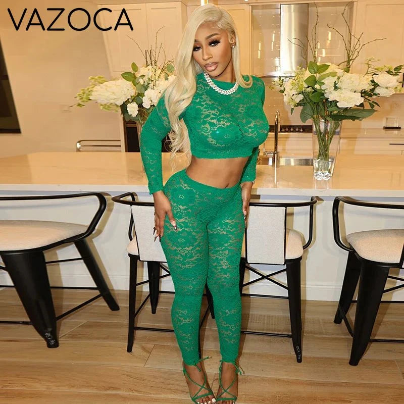 Floral Lace Two Piece Set