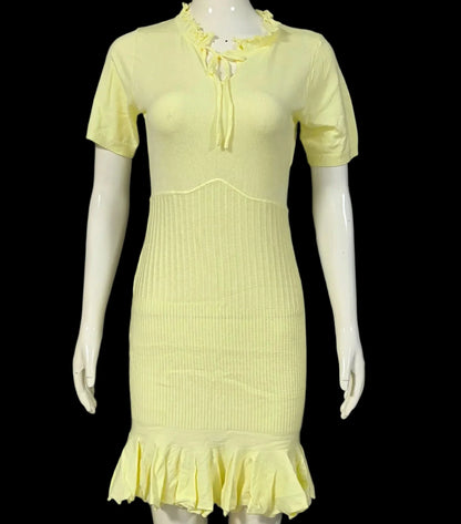 Talina Knit Ruffle Mini Dress