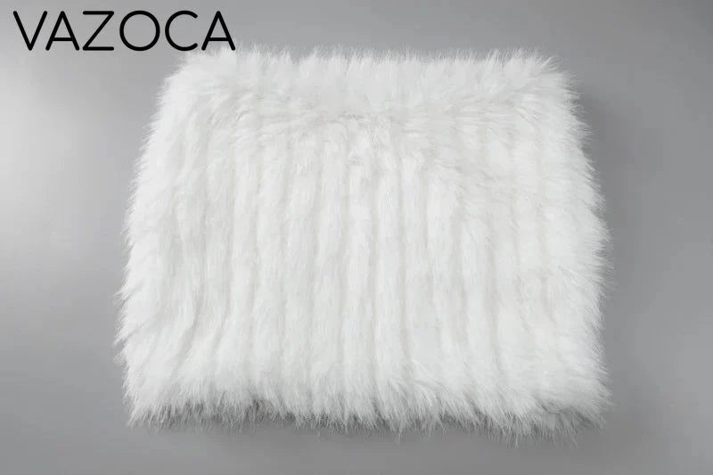 Taylor Fur Mini Skirt Set