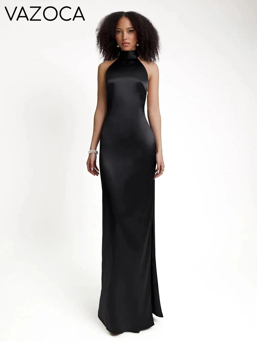 Pearl Backless Maxi Dress