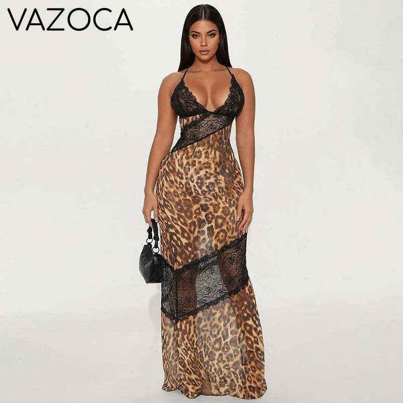 Wild Lace Illusion Dress