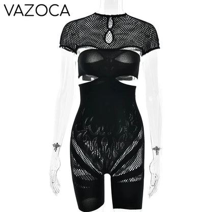 Laurie Mesh Romper