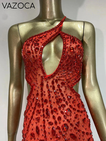 Anaya Mesh Sequins Mini Dress