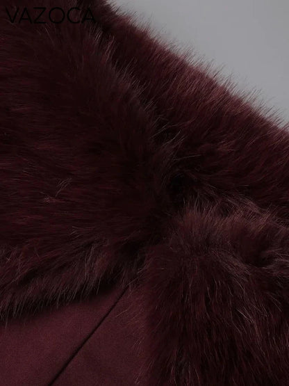 Lorene Fur Maxi Dress