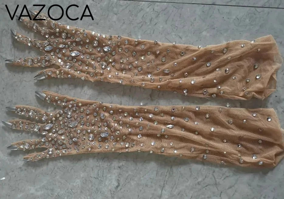Suzann Luxury Diamond Dress gloves One Size