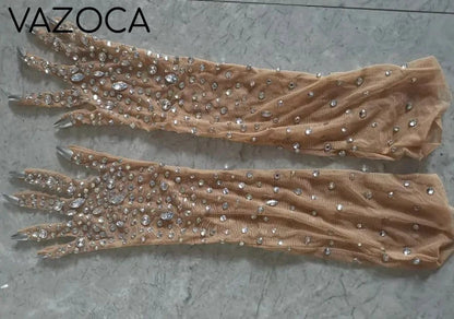 Suzann Luxury Diamond Dress gloves One Size