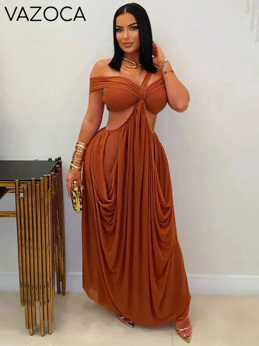 Lona Ruched Maxi Dress