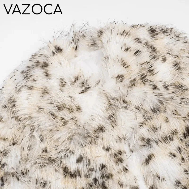 Leopard Fur Plush Coat