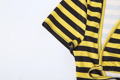 Linda Stripe Short Set