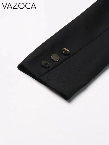 Notched Collar Belt Temperament Blazer