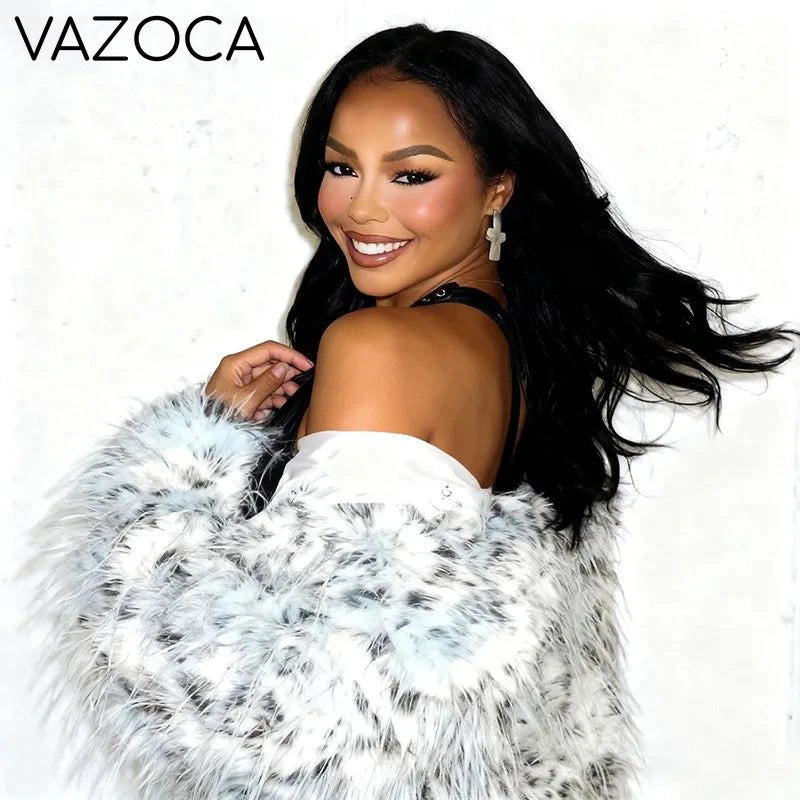 Leopard Fur Plush Coat