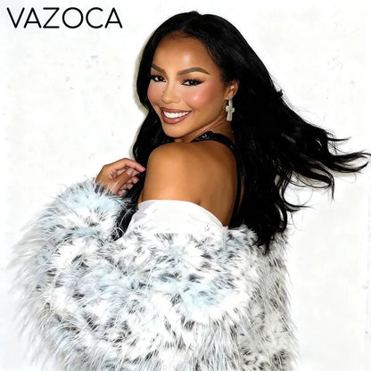 Leopard Fur Plush Coat