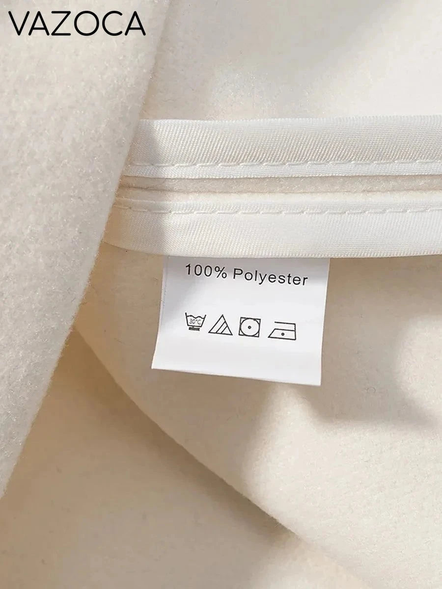 Luxurious Wool Stand Collar Coat