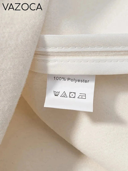 Luxurious Wool Stand Collar Coat