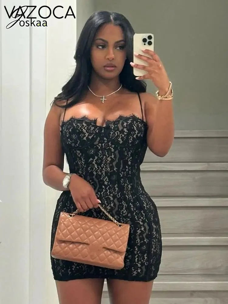 Double Lace Mini Dress