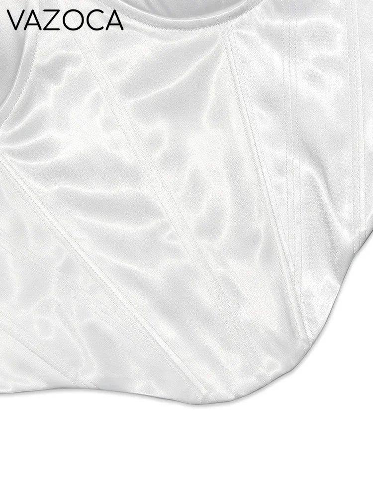 Satin Bustier Corset Top