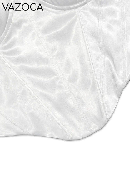 Satin Bustier Corset Top