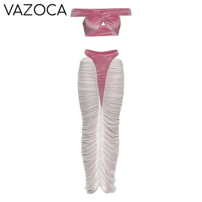 Velvet Skirt Set