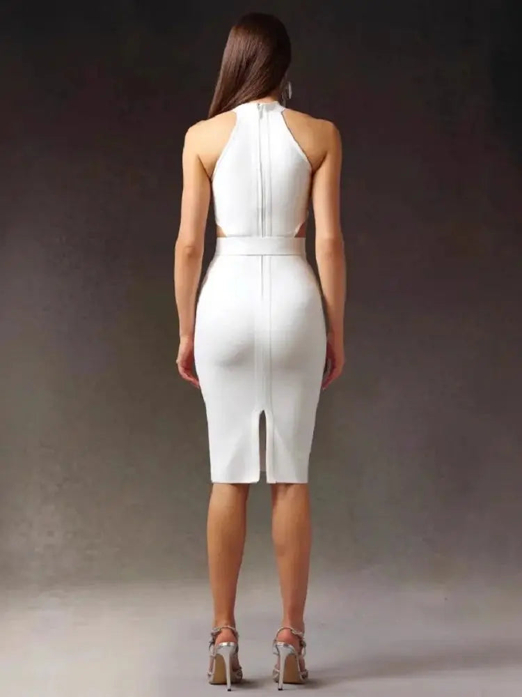Your Needs Met Bandage Midi Dress