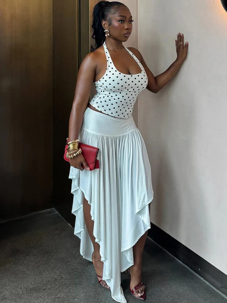 Polka Dot Skirt Set