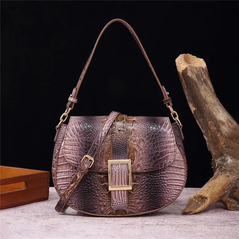 Reptile Pattern Crossbody Bag