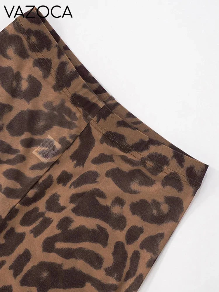 Amy Leopard Turtleneck Pants Set