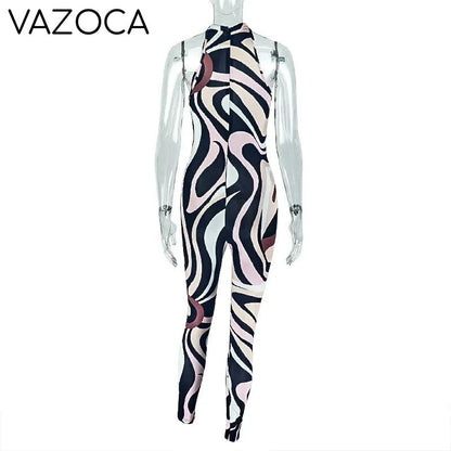 Zebra Print Jumpsuit