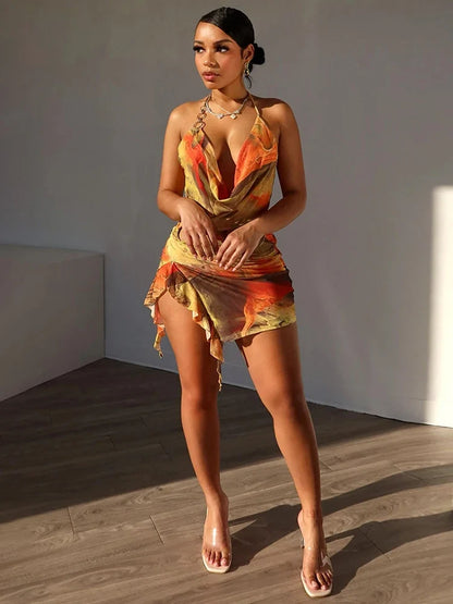 Colorful Mini Dress